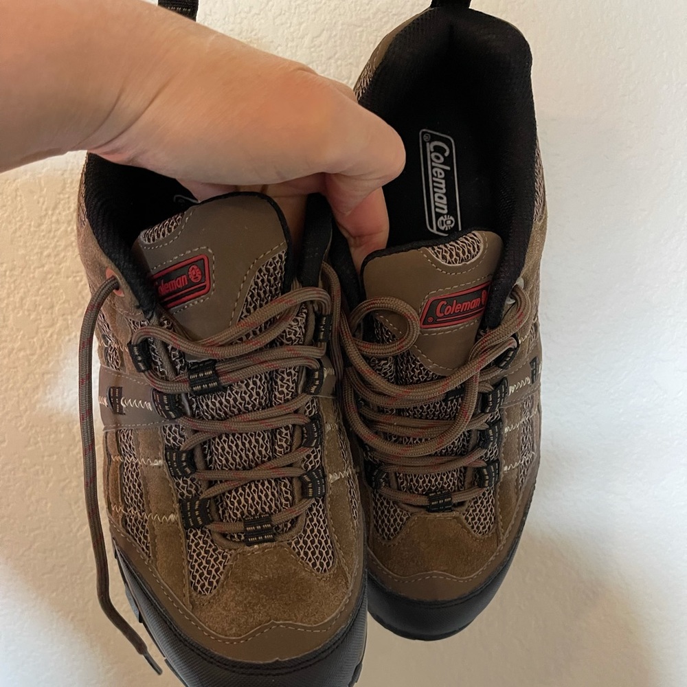 🔴 EUC! Coleman Leather Hiking Boots - Mens 8/Women’s 9.5